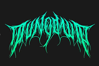 create black metal logo bands