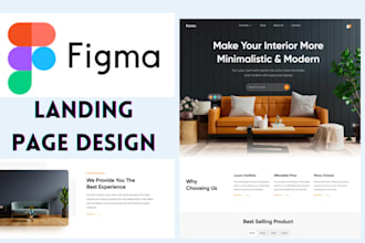 create modern and responsive landing pages using figma