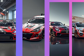 design custom car wraps for racing, drift and commercial livery
