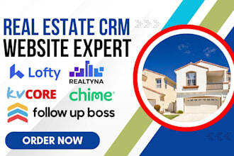 setup real estate CRM website, boldtrail, kvcore, chime, follow up boss, idx