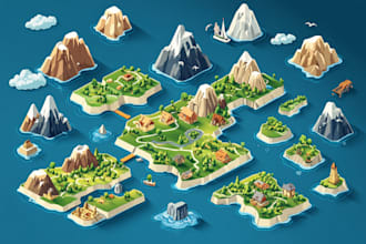 do isometric maps and illustrations