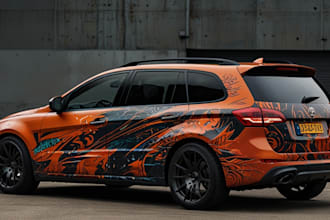design awesome car, van, vehicle wrap design and vehicle stickers