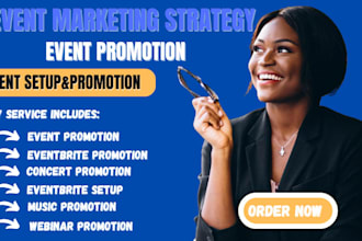 do virtual event conference and webinar setup management and promotion service