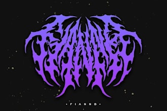 make death metal logo for your killer project within 24hrs