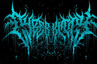 create unique black metal logo for your band