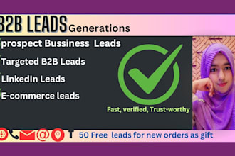 find valid email, b2b leads,  google map, linkedin lead