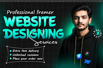 be your professional framer website designer, homepage, skincare website design