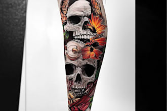 make a ideal minimalist or fine line tattoo design