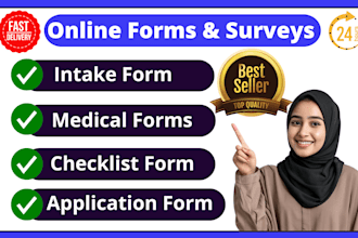 create fillable medical form, intake form, application form, checklist form