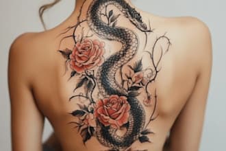 do unique custom tattoo any tattoo design, tattoo artist