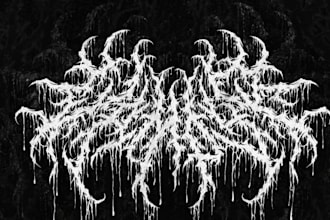 design a unique goth metal logo