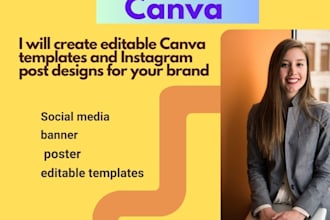 design instagram posts and editable canva templates