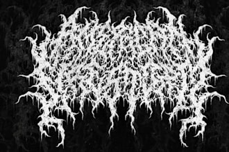 make custom brutal death metal, deathcore logo for your band