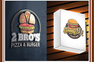 draw minimal food, bakery, restaurant, and business logo