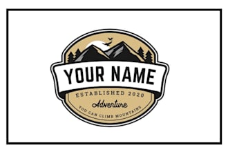 make retro adventure outdoor camping badge logo
