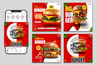create 30 unique social media posts designs for whole month
