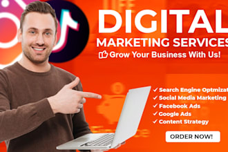 do digital marketing, google ads, facebook ads and SEO