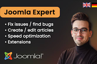 fix joomla issues, create modules, and build custom joomla pages