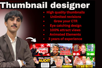 design an energetic youtube thumbnail that boost views