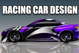 create professional racing car wrap design,van wrap,itasha car,car wrap design