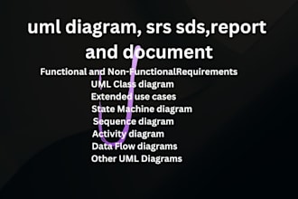 do uml diagram, srs sds document, report and architecture
