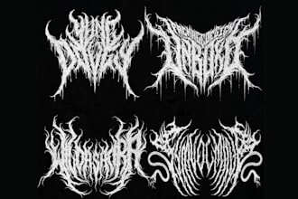 make custom brutal death metal, deathcore logo for your band