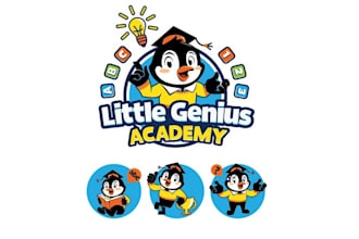 design awesome little genius logo