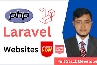 update PHP, upgrade laravel website to latest version
