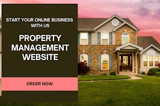 design property management website, hotel booking and rental website