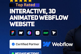 develop, update webflow website,convert figma to webflow, webflow designer