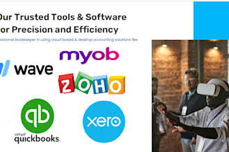 provide expert bookkeeping services using quickbooks, xero, wave, zoho