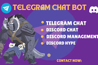 be discord moderator, discord chat, telegram chat, discord chatter