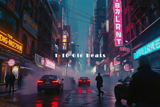 ghost produce 1 to 10 custom glo beats for commercial use