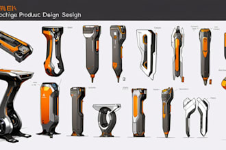 develop industrial and product design concept by sketches