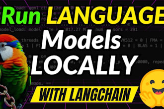 develop custom business chatbots using gpt, llama 3, falcon, langchain hug face
