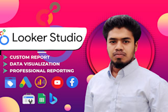 setup google data studio in looker custom data visualization dashboard