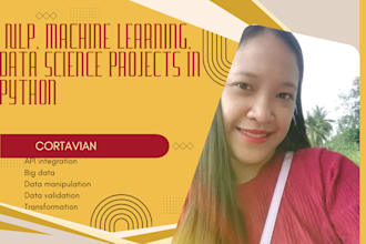 do nlp, machine learning, data science projects in python