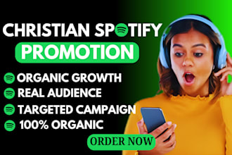 do organic music promotion for your gospel music on spotify