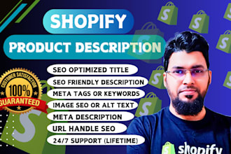 be your shopify expert and product description writer
