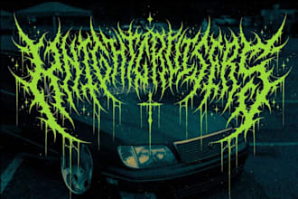 design your black, slamming, brutal, death metal band logo