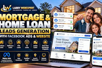 generate mortgage and home loan leads with facebook ads and website