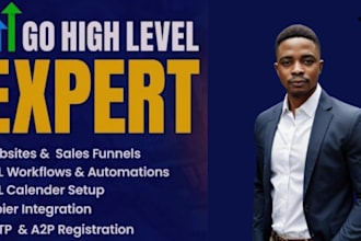 setup landing page,website,sales funnel,store on ghl, gohighlevel, go high level