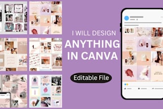 create editable canva templates and instagram post design for an attractive feed