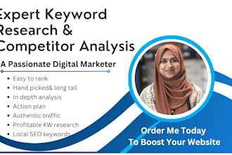 do profitable SEO keyword research and competitor analysis to boost ranking