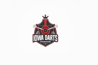 create a standout awesome logo for a competitive dart league