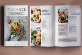 do cookbook formatting cookbook editing recipe book and cookbook design on canva