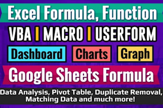 get microsoft excel formula vba macro dashboard google sheet chart graph