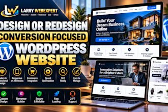 design or redesign a conversion focused wordpress website