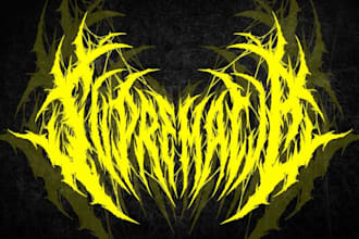 design your black, slamming, brutal, death metal band logo