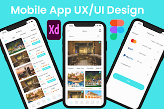 create mobile , android ,ios , saas and web app ux ui design in figma